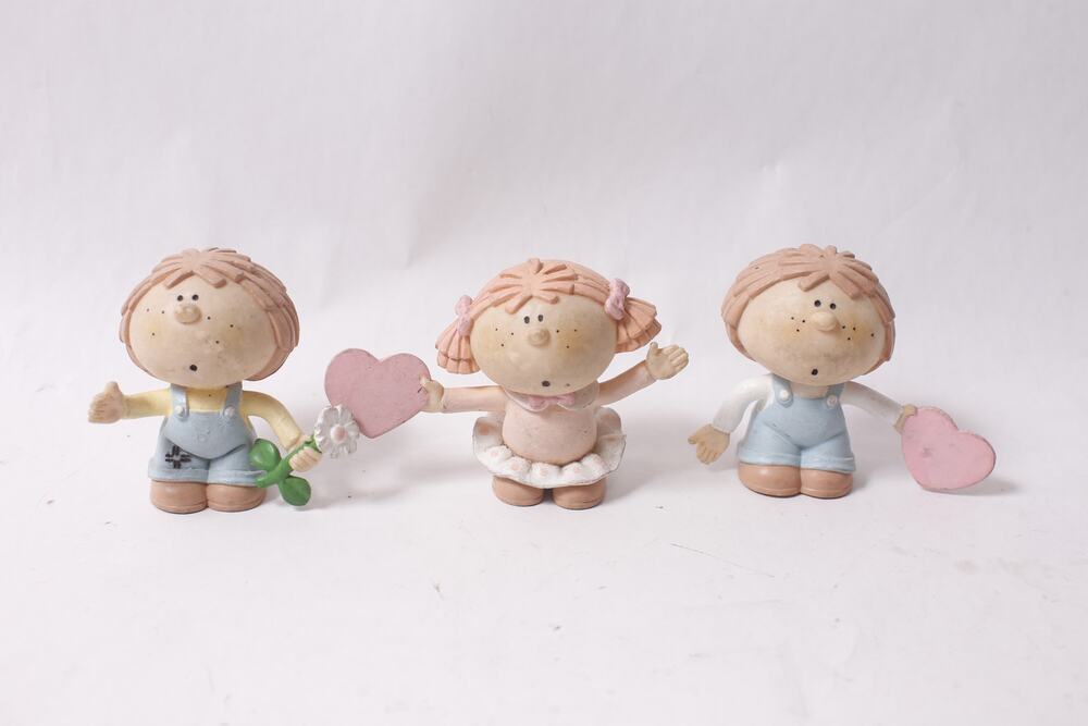 1985 Bumpkins with Hearts Figurine Lot by Fabrizio George Good ~ 260602-WH 226